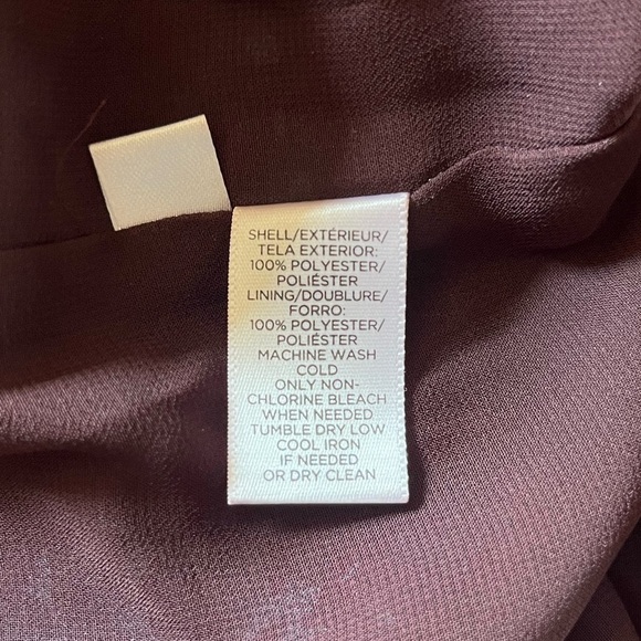 LOFT Purple and Blue Sheer Halter Neck Tie Blouse - Picture 7 of 7